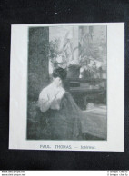 Paul Thomas - Interno Stampa Del 1907 - Andere & Zonder Classificatie