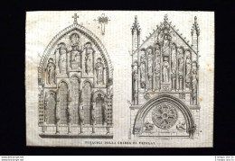 Pinnacoli Della Chiesa Di Vezelay, In Francia Incisione Del 1869 - Before 1900