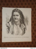 Milena Nikolawa Principessa Del Montenegro In Serbia - Avant 1900