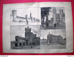 Nel 1885 A Montagnana - Castello Di San Zeno, Castello Degli Alberi, Duomo - Vor 1900