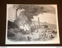 Catastrofe Del 1857 Esplosione Di Una Miniera Di Carbone In Inghilterra - Before 1900