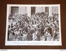 Napoli Nel 1904 Dimostrazione Degli Studenti All'arrivo Del Professore D'Antona - Sonstige & Ohne Zuordnung
