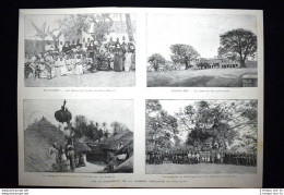 Gli Avvenimenti Della Gambia Inglese: Bathurst, Goundiourou Incisione Del 1894 - Ante 1900
