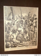 Guerra Ed Insurrezione In Sudan Nel 1884 Negri In Partenza Da Massaua Per Suakin - Ante 1900