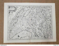 Carta Geografica O Mappa Wiflispurgergow Anno 1650 Ristampa - Landkarten