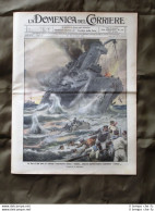La Domenica Del Corriere 22 Novembre 1914 Incrociatore Militare Re Alberto - Autres & Non Classés