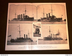 Marina Nel 1903 Corazzate Inghilterra Scortano Reali D'Italia Traversata Manica - Altri & Non Classificati