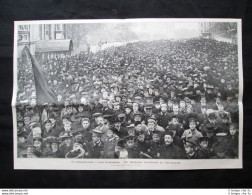 Manifestazione Imperiale (31 Ottobre 1905) A San Pietroburgo Stampa Del 1905 - Altri & Non Classificati