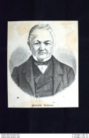 Presidente Della Terza Repubblica Francese Adolphe Thiers Incisione Del 1870 - Vor 1900