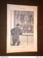 Illustrazione Teresa Raquin Di Émile Zola "Di Fronte Lo Mirava Camillo..." - Ante 1900