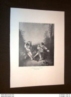 La Surprise La Sorpresa - A. Watteau - Andere & Zonder Classificatie