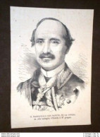 Maresciallo Don Manuel De La Concha Spagna - Avant 1900