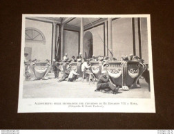 Roma Nel 1903 Decorazioni Per L'Arrivo Di Edoardo VII Re D'Inghilterra - Autres & Non Classés