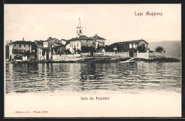 Cartolina Isola Dei Pescatori, Lago Maggiore, Bootspartie Mit Blick Zur Kirche  - Sonstige & Ohne Zuordnung