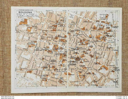 Pianta O Piantina Del 1937 La Città Di Bologna Emilia Romagna T.C.I. - Geographical Maps