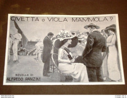 Pubblicità D'Epoca Dei Primi Del 1900 Civetta O Viola Mammola? Alfredo Panzini - Andere & Zonder Classificatie