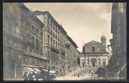 Cartolina Ancona, Piazza Plebiscito E Chiesa S. Domenico  - Ancona