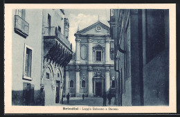 Cartolina Brindisi, Loggia Balsamo E Duomo  - Brindisi