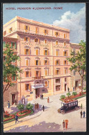 Artista-Cartolina Rom, Auto Am Hotel Pension Alexandra  - Andere & Zonder Classificatie