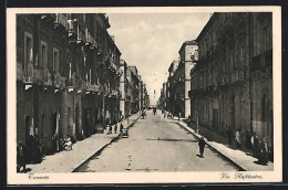 Cartolina Taranto, Via Anfiteatro  - Taranto