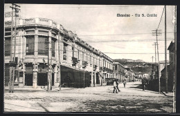 Cartolina Messina, Via S. Cecilia  - Messina