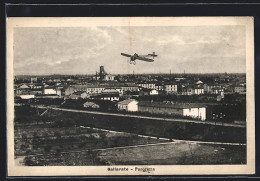 Cartolina Gallarate, Panoramablick, Flugzeug über Der Stadt  - Altri & Non Classificati