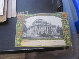 Wiesbaden Kgl Theater Litho Old Postcards  Train Post Zug Frankfurt - Sonstige & Ohne Zuordnung