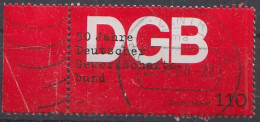 Deutschland Mi.Nr.2083  - DGB  50 Jahre Mit Rand - Oblitérés