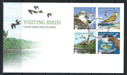 Australia 2015 Visiting Birds Cocos Keeing Islands FDC FDI + FREE GIFT - Primo Giorno D'emissione (FDC)
