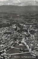 Postcard Switzerland Genève Les Ponts Sur Le Rhone - Genève