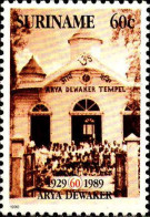 Suriname Poste N** Yv:1177/1179 Temple Arya Dewaker - Eglises Et Cathédrales