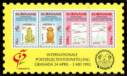 Suriname Bloc N** Yv:63 Mi:57 Internazionale Postzegeltentoonstelling Granada (Petit Def) - Philatelic Exhibitions