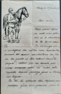 Lettre De Rouen Le 10 Janvier 1917 Croquis Signé Deudeville - Documents