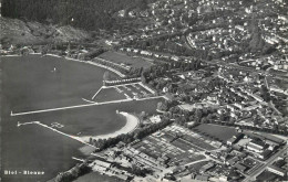 Postcard Switzerland Biel Bienne Aerial - Sonstige & Ohne Zuordnung