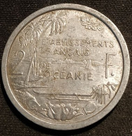 Pas Courant - ETABLISSEMENTS FRANÇAIS DE L'OCÉANIE - 2 FRANCS 1949 - E.F.O. - KM 3 - Andere & Zonder Classificatie