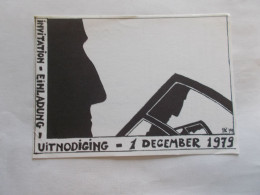 HOCHSTENBACH ( ALLEMAGNE GERMANY ) INVITATION  EINLADUNG 1 DECEMBRE 1979 IN EN VERKOOP VAN OUDE PRENTBRIEFKAARTEN - Andere & Zonder Classificatie