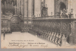 C.P. - SAINT MAXIMIN  - INTERIEUR DE LA BASILIQUE  - DESIRE ET RAYNAUD - STALLES EN NOYER - BAUDOUIN VINCENT - Saint-Maximin-la-Sainte-Baume