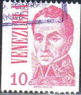 Venezuela Poste Obl Yv: 969A Mi:2023C Simon Bolivar (Belle Obl.mécanique) - Venezuela