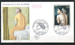 FDC82-01 : Dept 82 (Tarn Et Garonne) La Baigneuse INGRES 1967 MONTAUBAN - 1960-1969