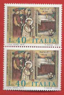 Italia, Italy, Italie, Italien 1974; Natale, Christmas, Noël: Presepe Di Greccio, Nativity Of Greccio. Coppia Nuova. - Weihnachten