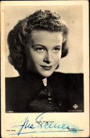 CPA Schauspielerin Ilse Werner, Portrait, Autogramm - Actors