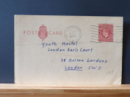 ENTIER579 CP G.B.  1954 - Postwaardestukken