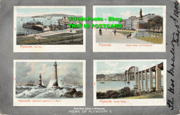 R356942 Four Post Cards In Miniature. Views Of Plymouth I. Peacock Brand. Autoch - Monde