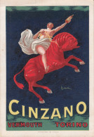 CAPPIELLO - Cartoncino Pubblicitario Firmato Italiano CINZANO - Autres & Non Classés