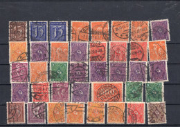 Repubblica Di Weimar -  Insieme Di Francobolli Annullati Ø - Used Stamps