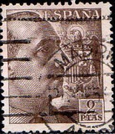 Espagne Poste Obl Yv: 688 Mi:854A Ed:932 General Franco & Armoiries (TB Cachet Rond) - Usati