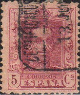 Espagne Poste Obl Yv: 274 Mi:283 Ed:312 Alfonso XIII Face (Belle Obl.mécanique) - Gebraucht