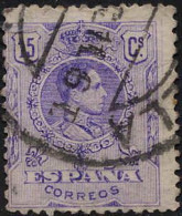 Espagne Poste Obl Yv: 245 Mi:231 Ed:270 Alfonso XIII Face Droite (TB Cachet Rond) - Usados
