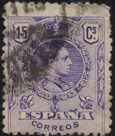 Espagne Poste Obl Yv: 245 Mi:231 Ed:270 Alfonso XIII Face Droite (cachet Rond) - Usati