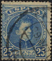 Espagne Poste Obl Yv: 218 Mi:211 Ed:248 Alphonso XIII Jeune (Beau Cachet Rond) - Used Stamps